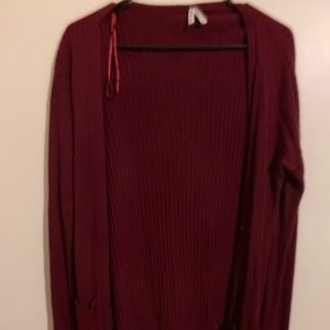 Maroon Cardigan
